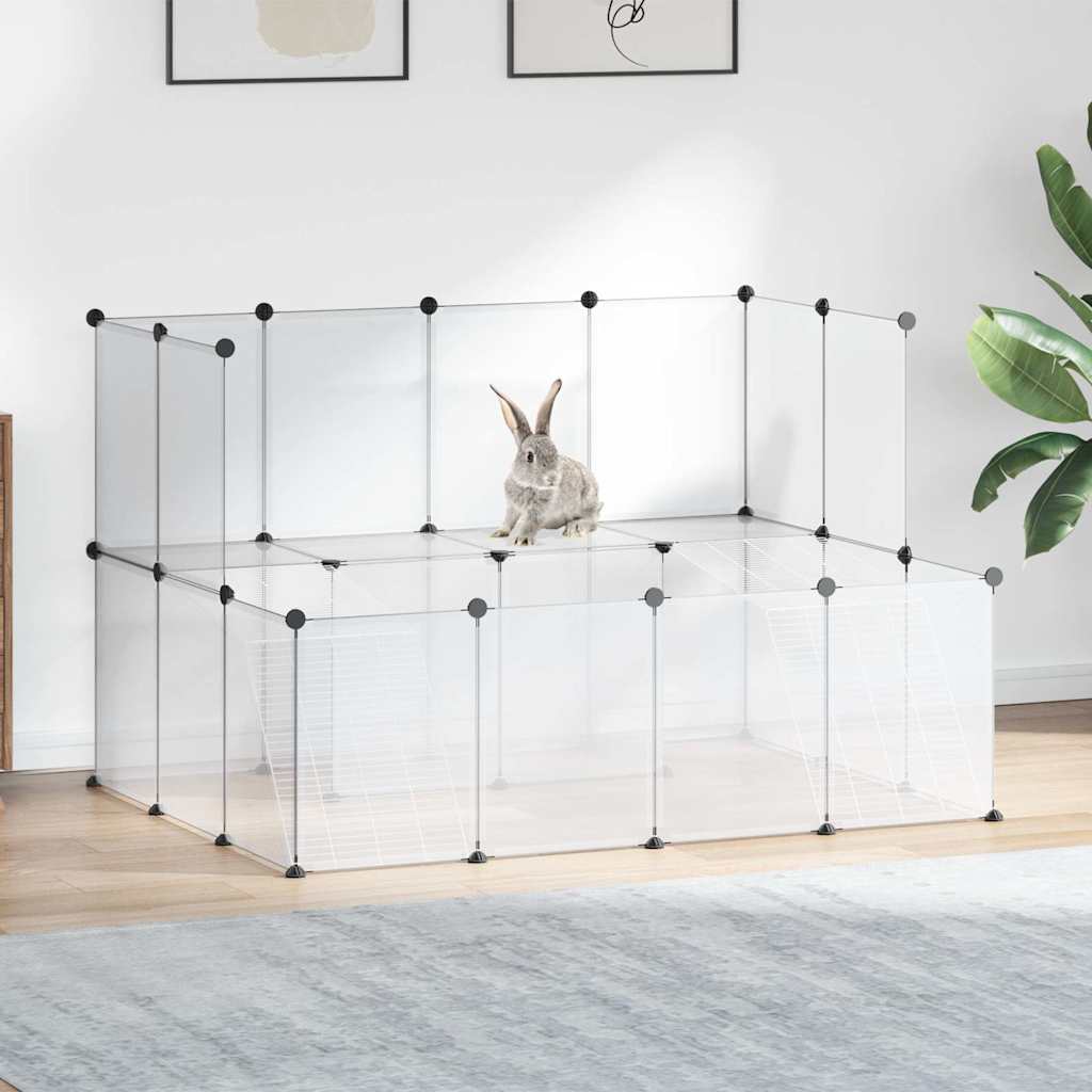 lille dyrebur 143x107x93 cm PP og stål transparent