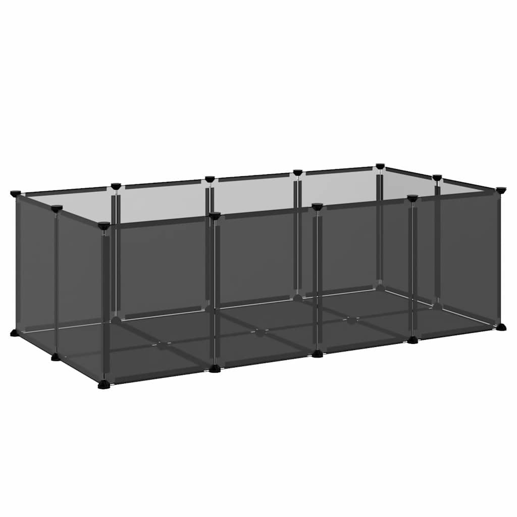 lille dyrebur 144x74x46,5 cm PP og stål sort