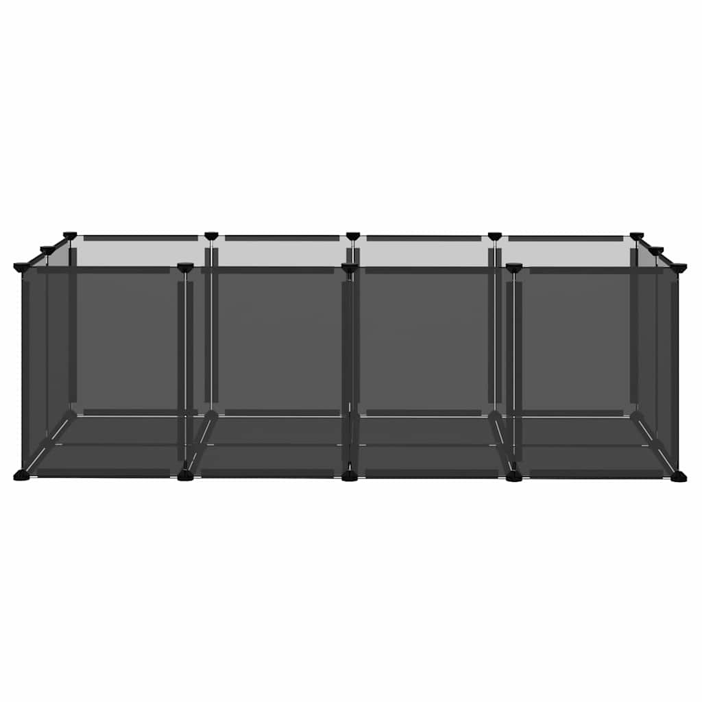 lille dyrebur 144x74x46,5 cm PP og stål sort