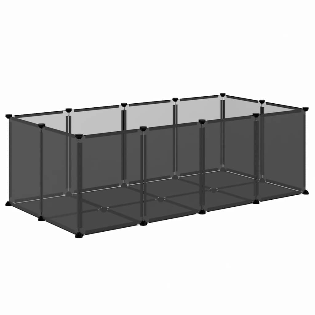 lille dyrebur 144x74x46,5 cm PP og stål sort