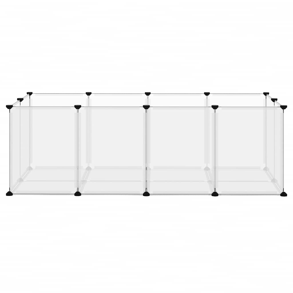 lille dyrebur 144x74x46,5 cm PP og stål transparent