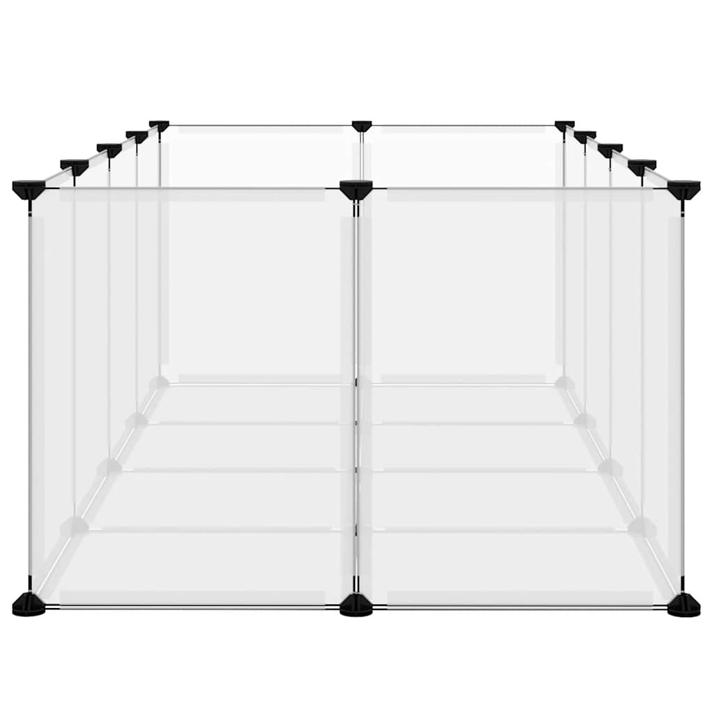 lille dyrebur 144x74x46,5 cm PP og stål transparent