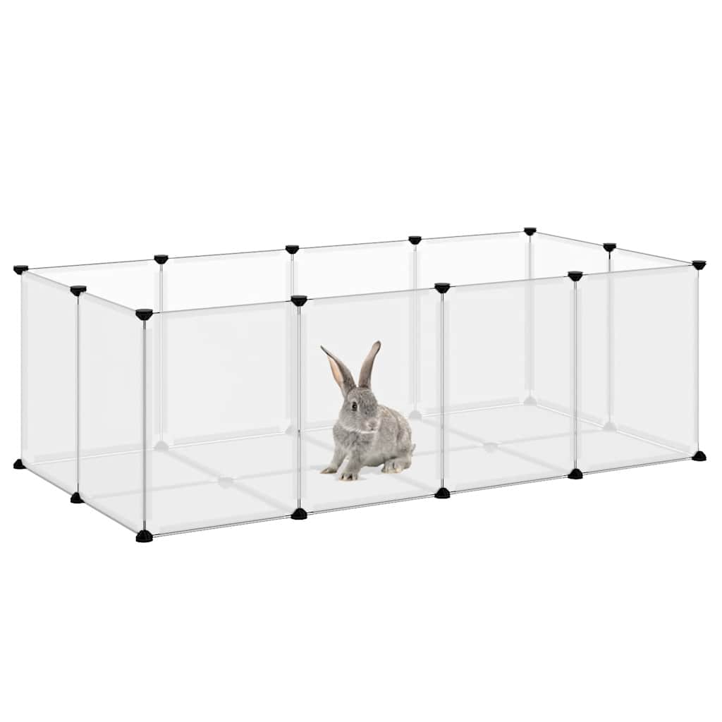 lille dyrebur 144x74x46,5 cm PP og stål transparent
