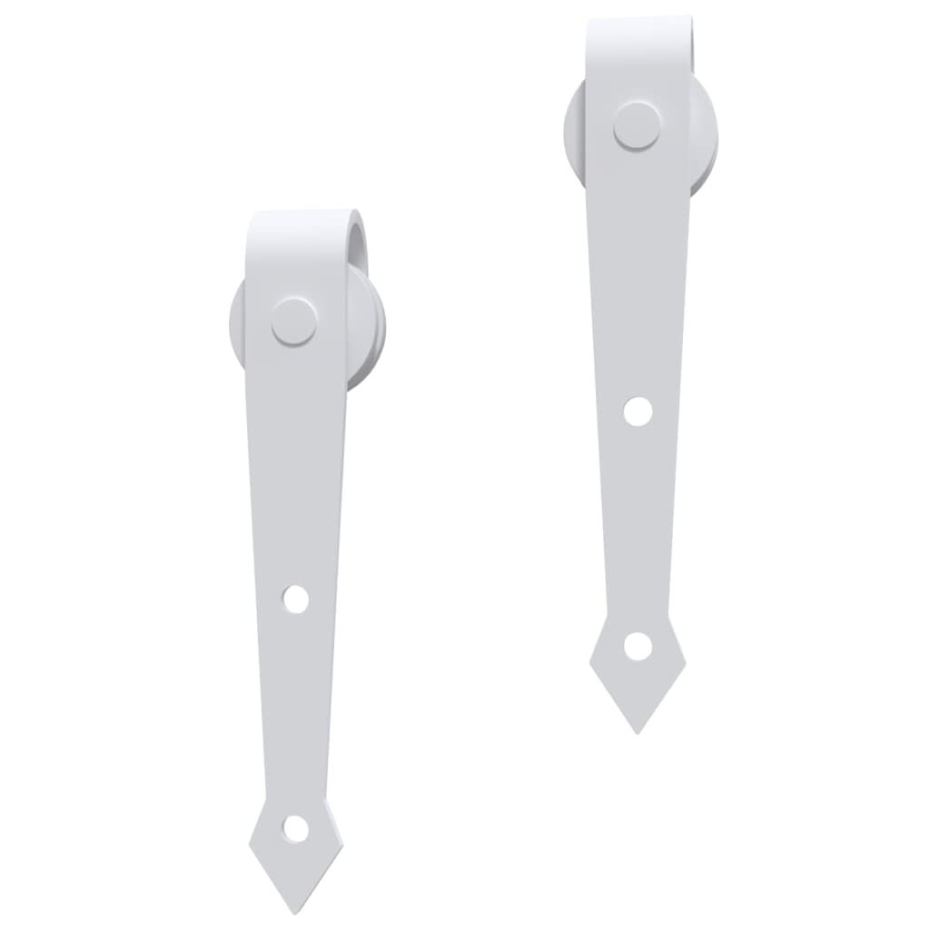 skinnesæt til skydedør 183 cm stål hvid