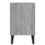 tv-bord med metalben 103,5x30x50 cm grå sonoma-eg