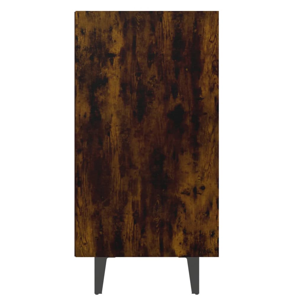 skænk 103,5x35x70 cm konstrueret træ røget egetræsfarve