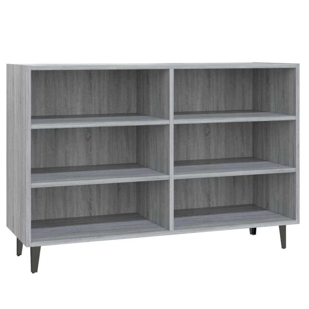 skænk 103,5x35x70 cm konstrueret træ grå sonoma-eg