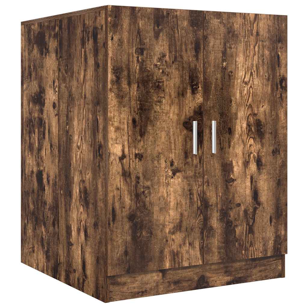 vaskemaskineskab 71x71,5x91,5 cm røget egetræsfarve