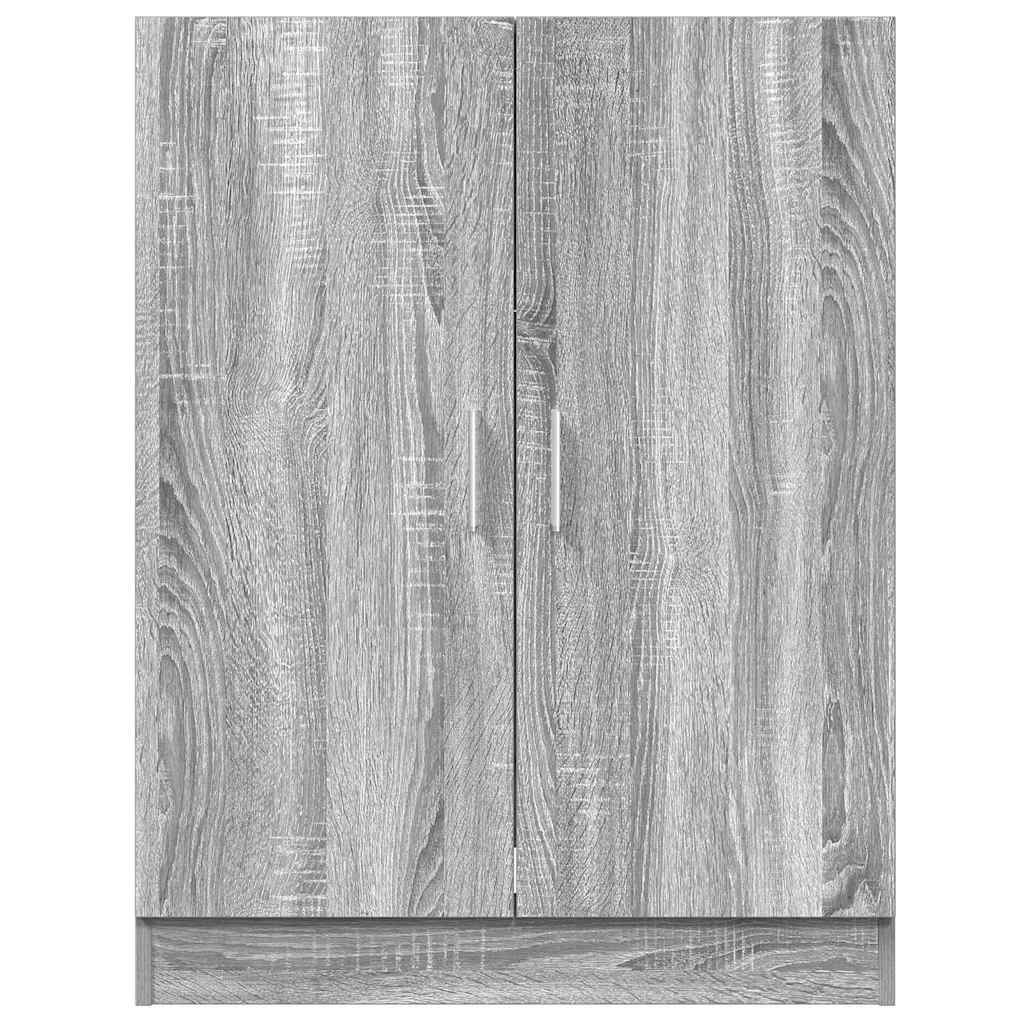 vaskemaskineskab 71x71,5x91,5 cm grå sonoma-eg