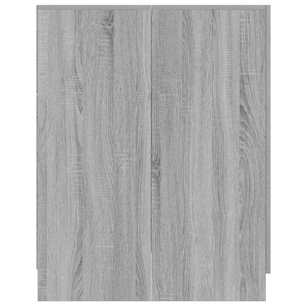 vaskemaskineskab 71x71,5x91,5 cm grå sonoma-eg