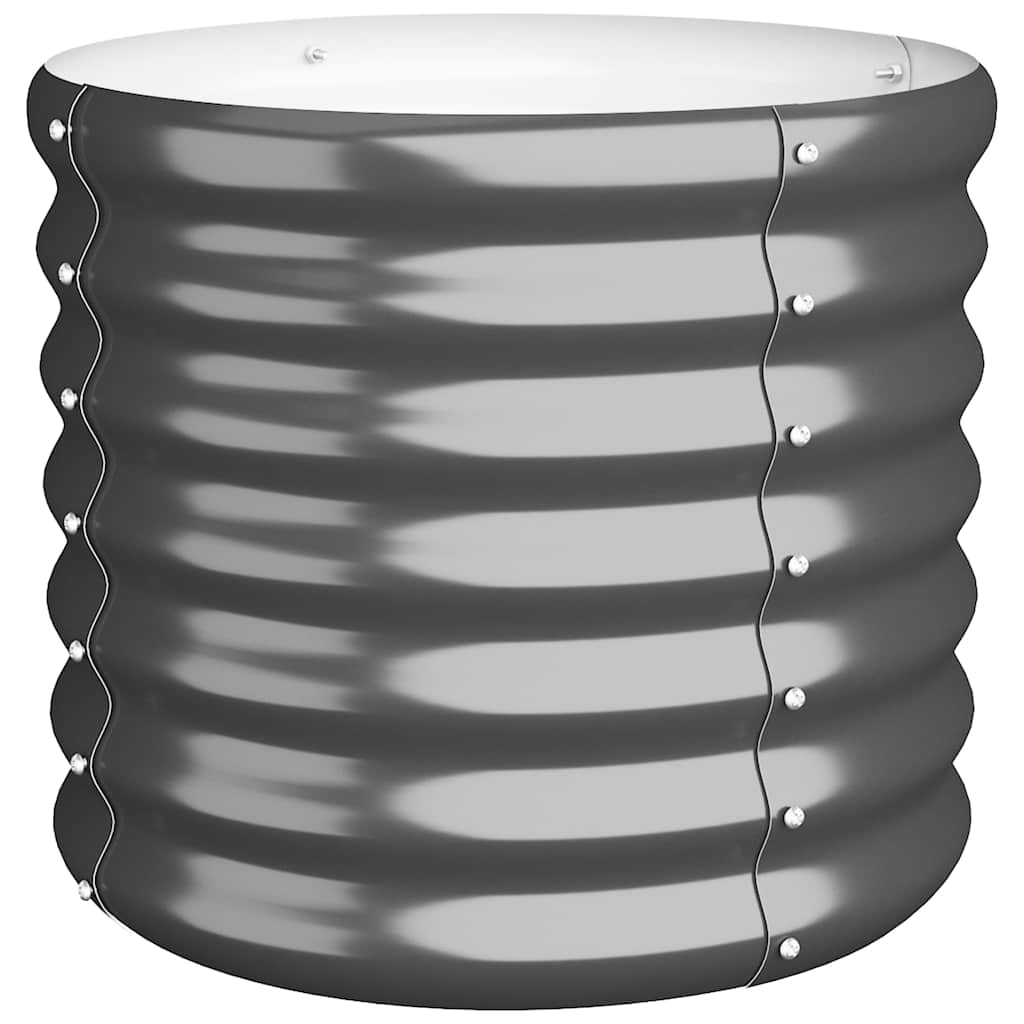 plantekrukke 40x40x36 cm galvaniseret stål antracitgrå