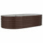 plantekasse 152x80x36 cm galvaniseret stål brun