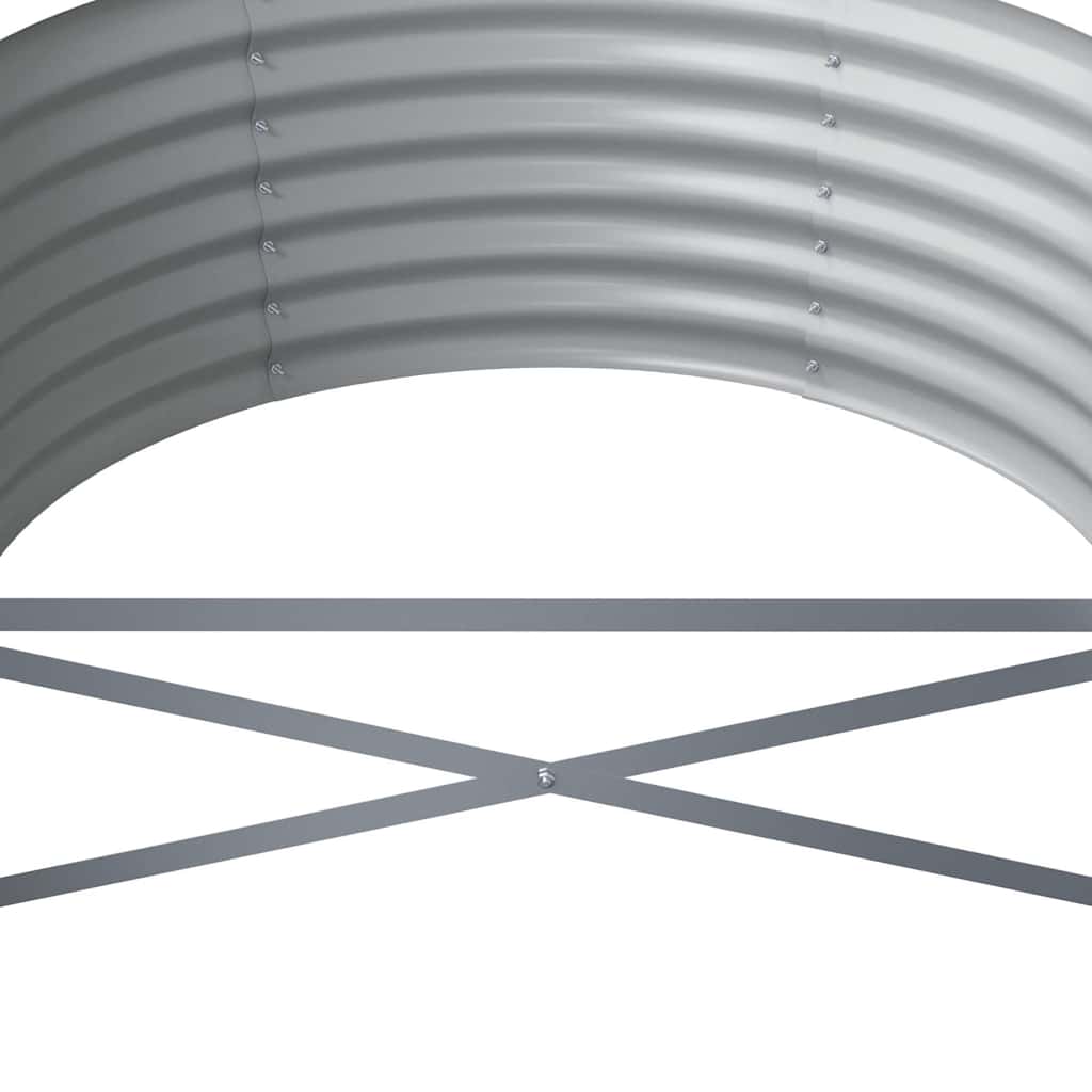 plantekasse 512x80x36 cm galvaniseret stål grøn