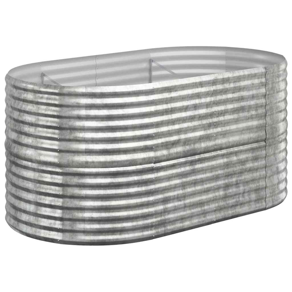plantekrukke 152x80x68 cm galvaniseret stål sølvfarvet