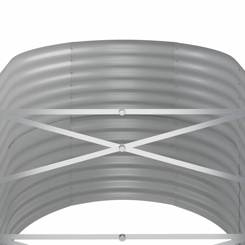 plantekrukke 152x80x68 cm galvaniseret stål sølvfarvet