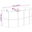 plantekrukke 152x80x68 cm galvaniseret stål sølvfarvet