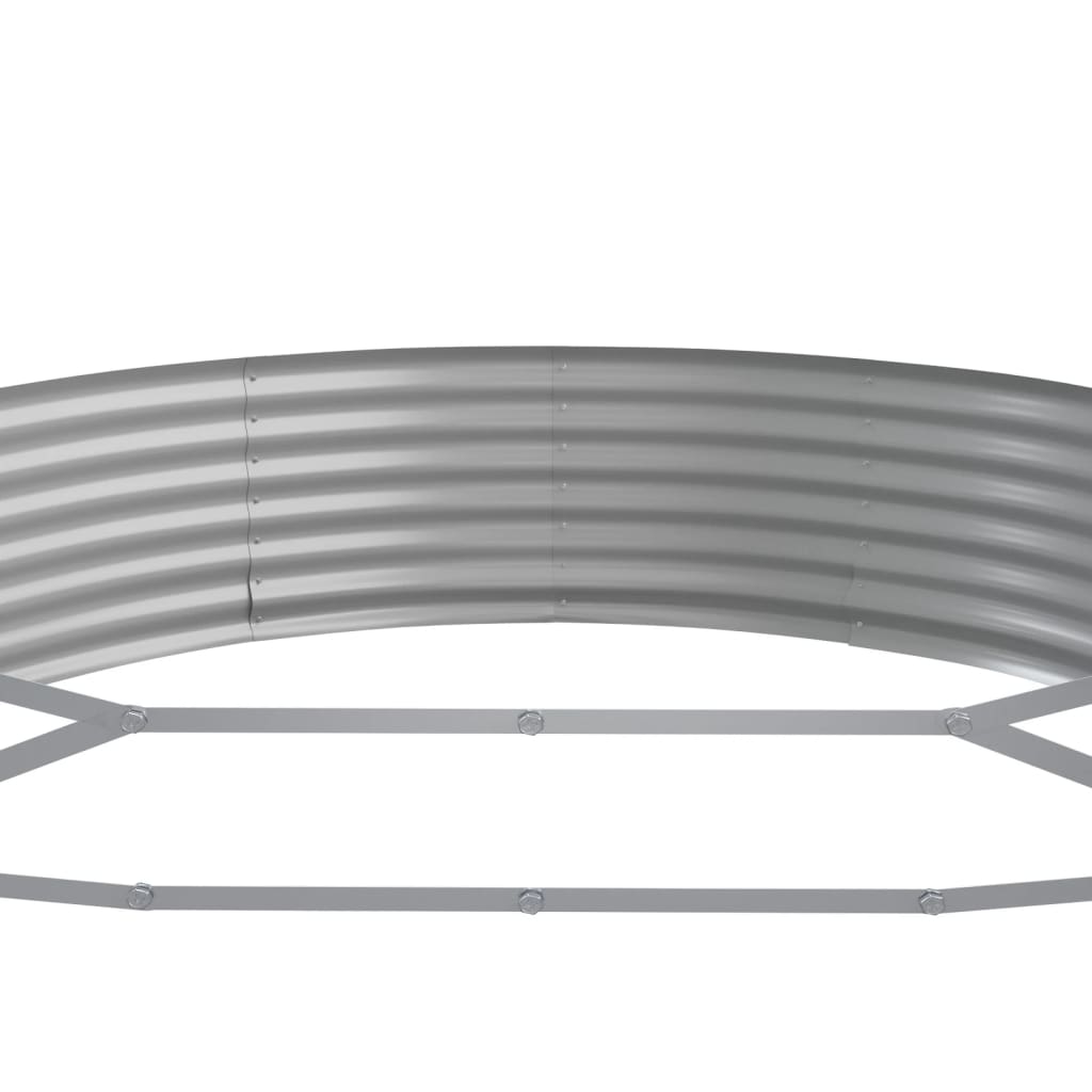 plantekasse 450x140x36 cm galvaniseret stål brun