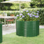 plantekrukke 100x100x68 cm galvaniseret stål grøn