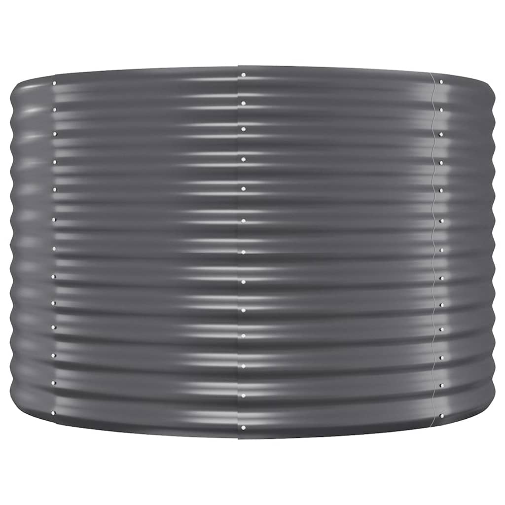 plantekasse 100x100x68 cm galvaniseret stål antracitgrå
