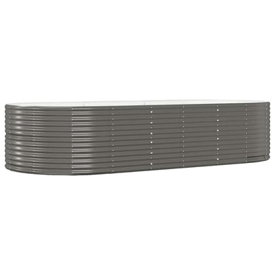 plantekasse 291x140x68 cm galvaniseret stål grå