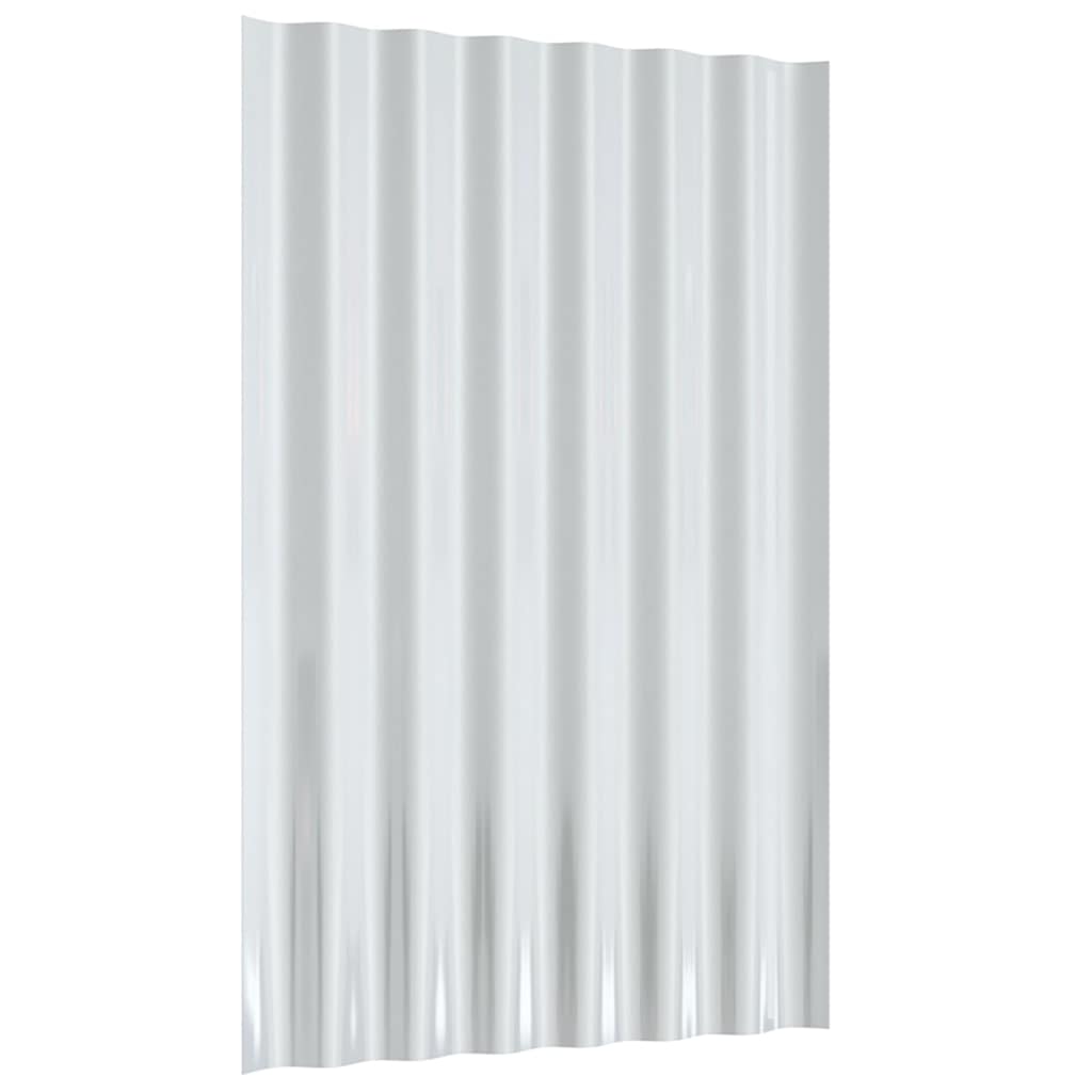 tagplader 12 stk. 60x36 cm galvaniseret stål antracitgrå