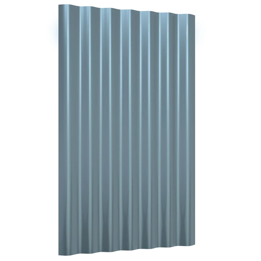 tagplader 36 stk. 60x36 cm galvaniseret stål grå