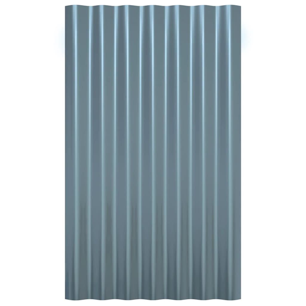 tagplader 36 stk. 60x36 cm galvaniseret stål grå