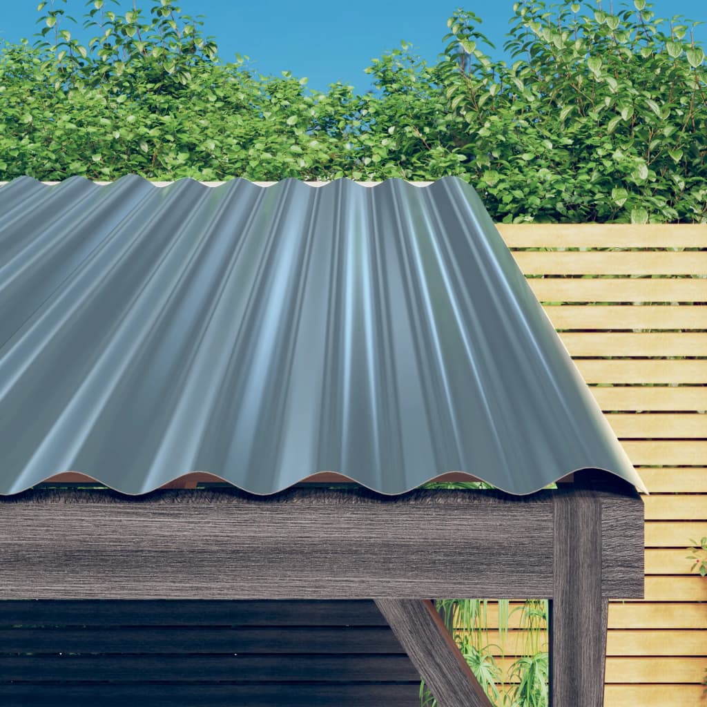 tagplader 36 stk. 60x36 cm galvaniseret stål grå