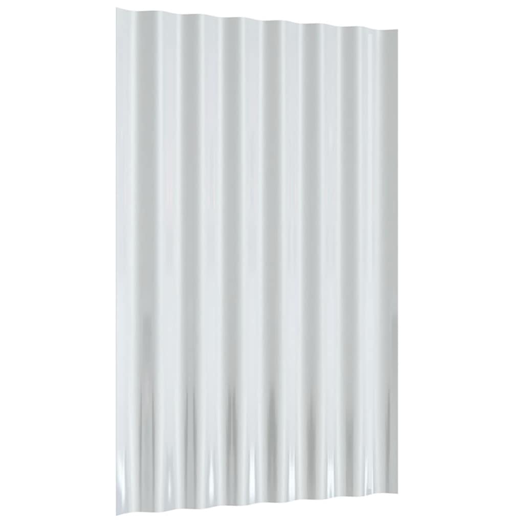 tagplader 36 stk. 60x36 cm galvaniseret stål antracitgrå