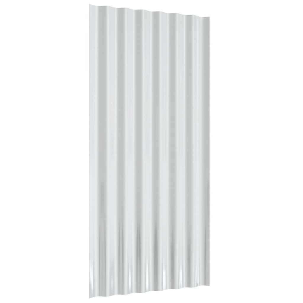 tagplader 12 stk. 80x36 cm galvaniseret stål grå
