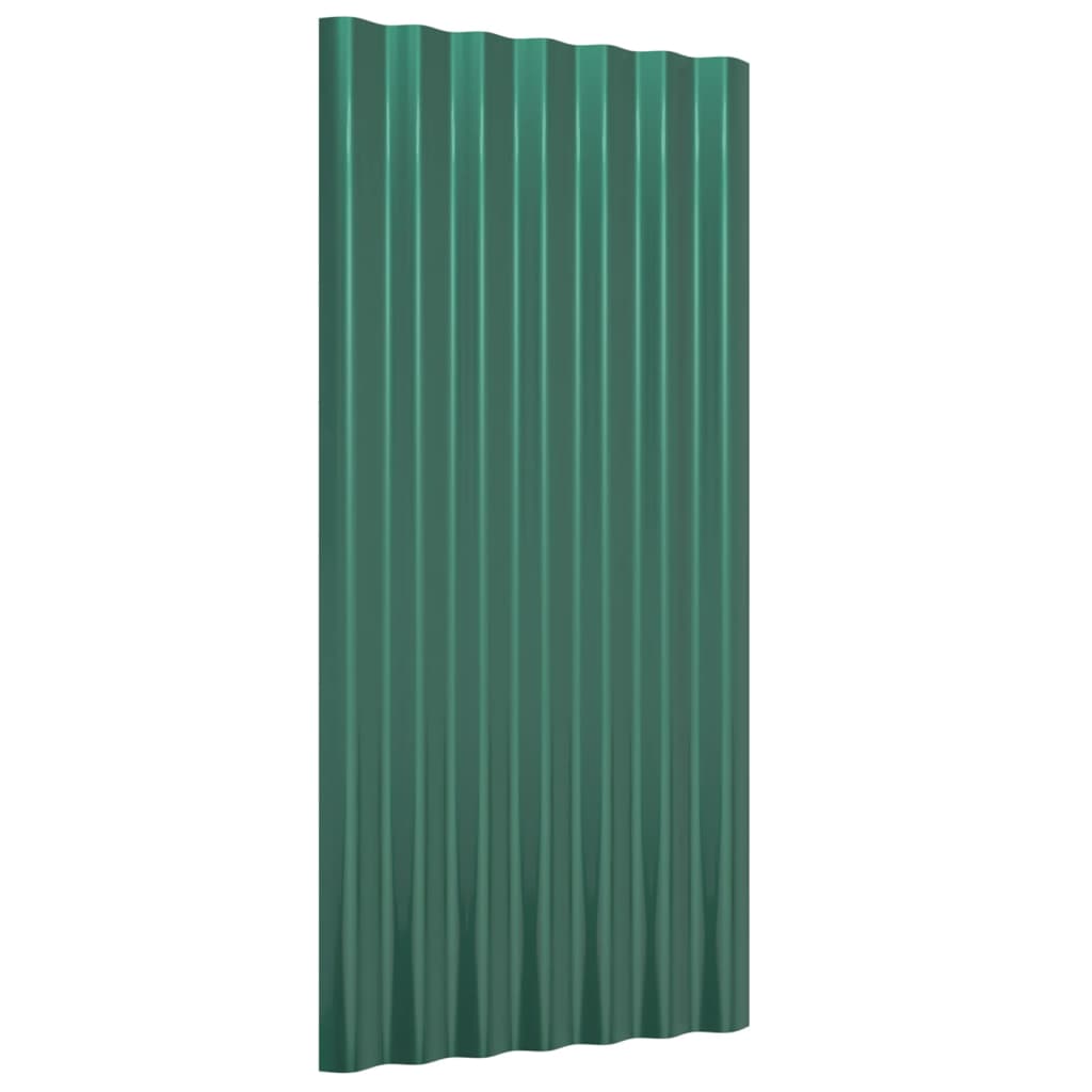 tagplader 36 stk. 80x36 cm galvaniseret stål grøn