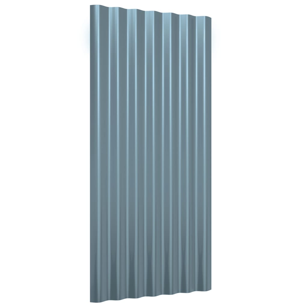 tagplader 36 stk. 80x36 cm galvaniseret stål grå