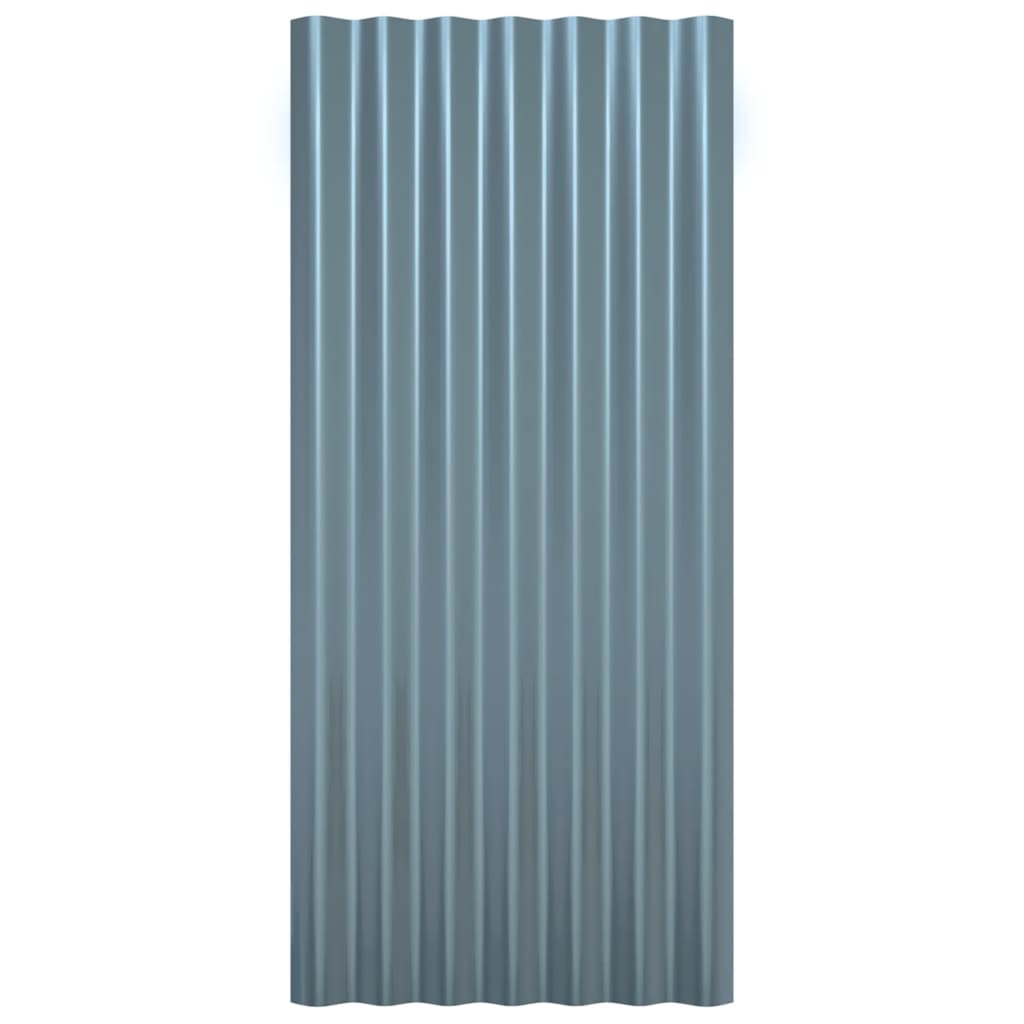 tagplader 36 stk. 80x36 cm galvaniseret stål grå