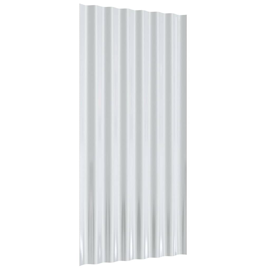 tagplader 36 stk. 80x36 cm galvaniseret stål antracitgrå