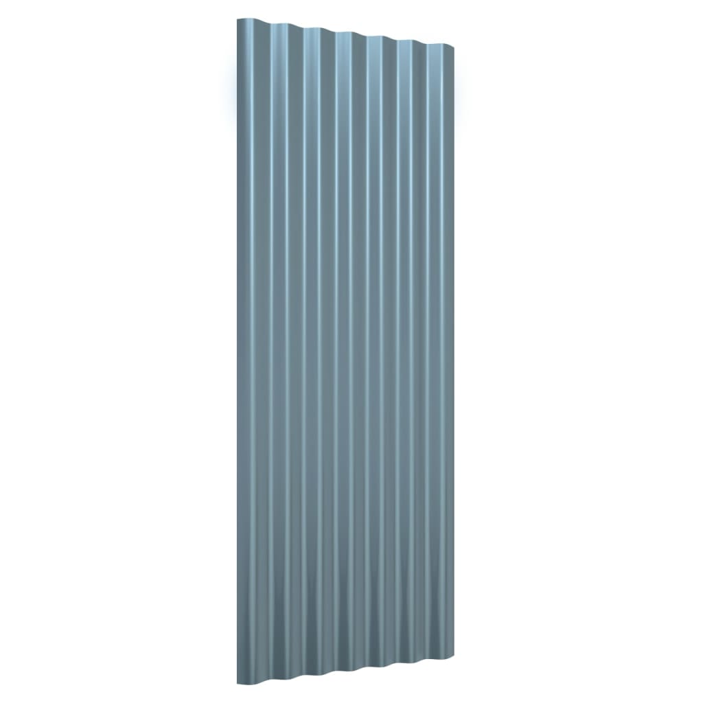 tagplader 12 stk. 100x36 cm galvaniseret stål grå