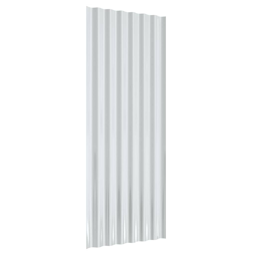 tagplader 12 stk. 100x36 cm galvaniseret stål antracitgrå