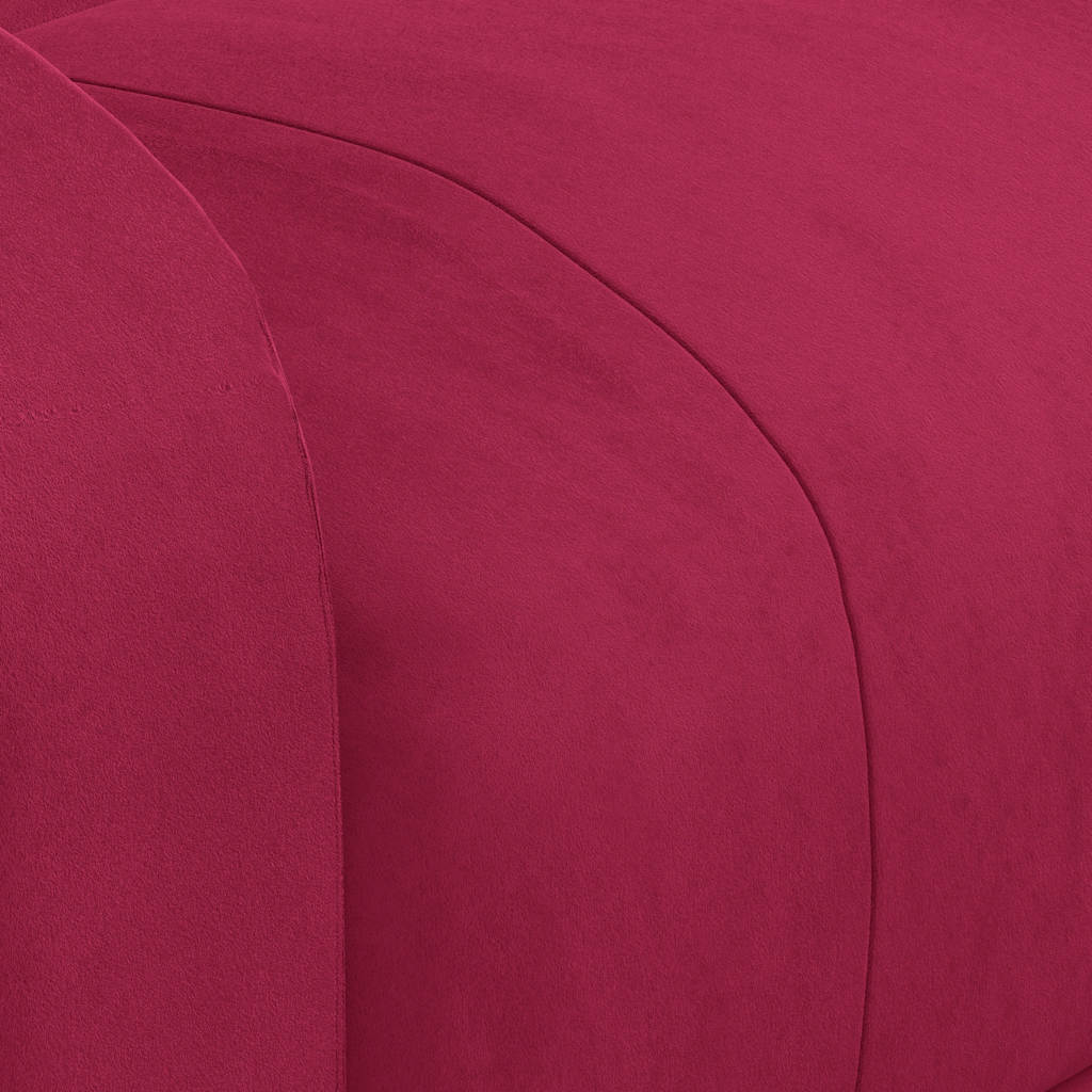 lænestol velour vinrød