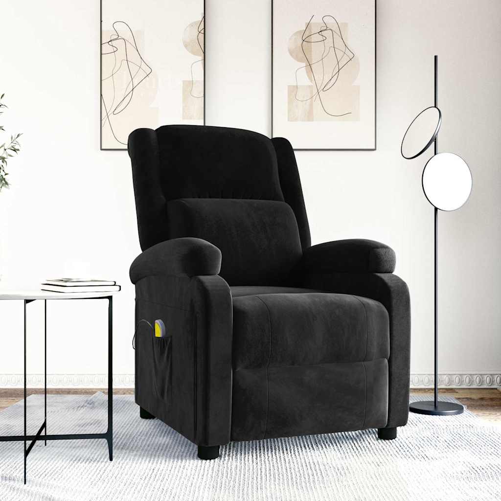massagestol velour sort
