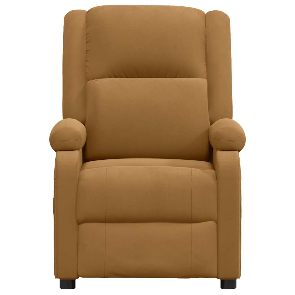 massagestol velour brun