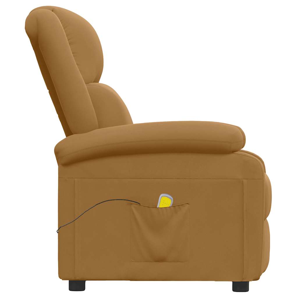 massagestol velour brun