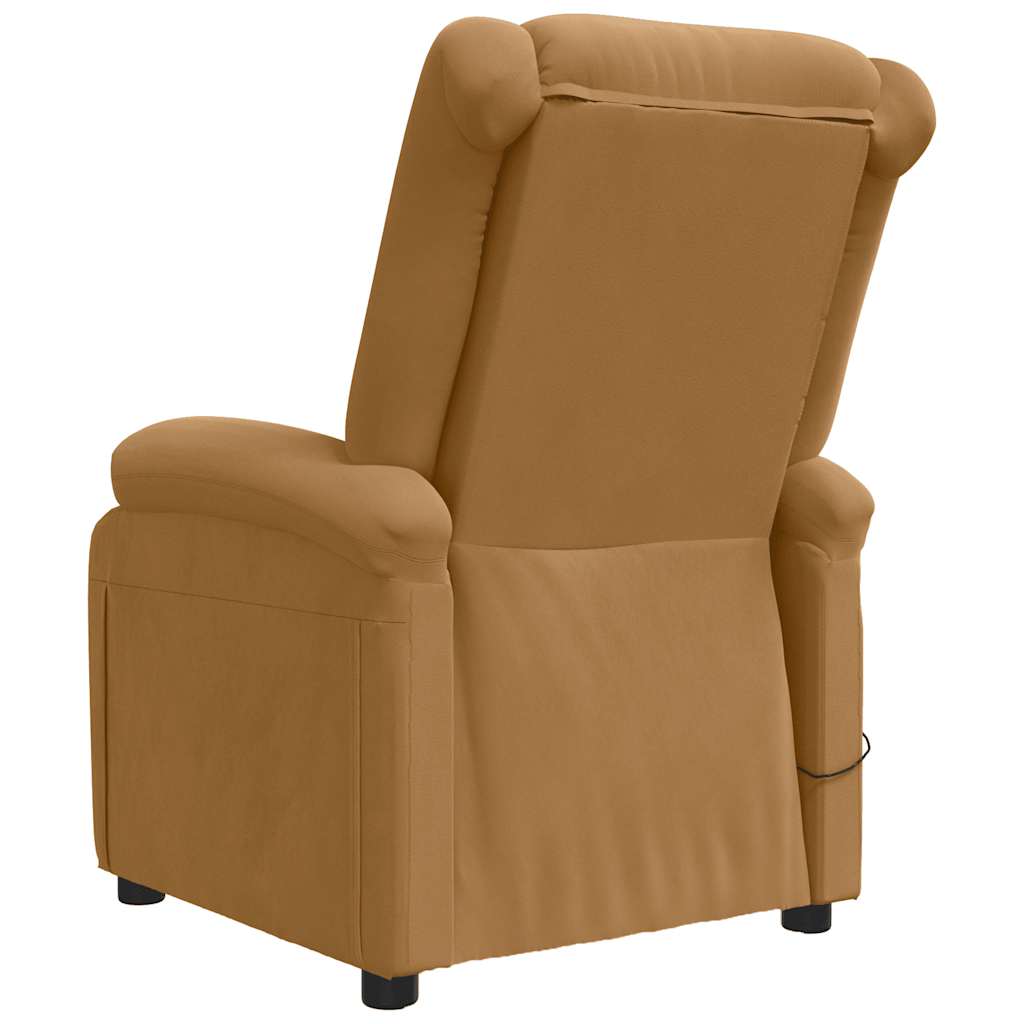 massagestol velour brun