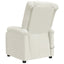massagestol velour cremefarvet