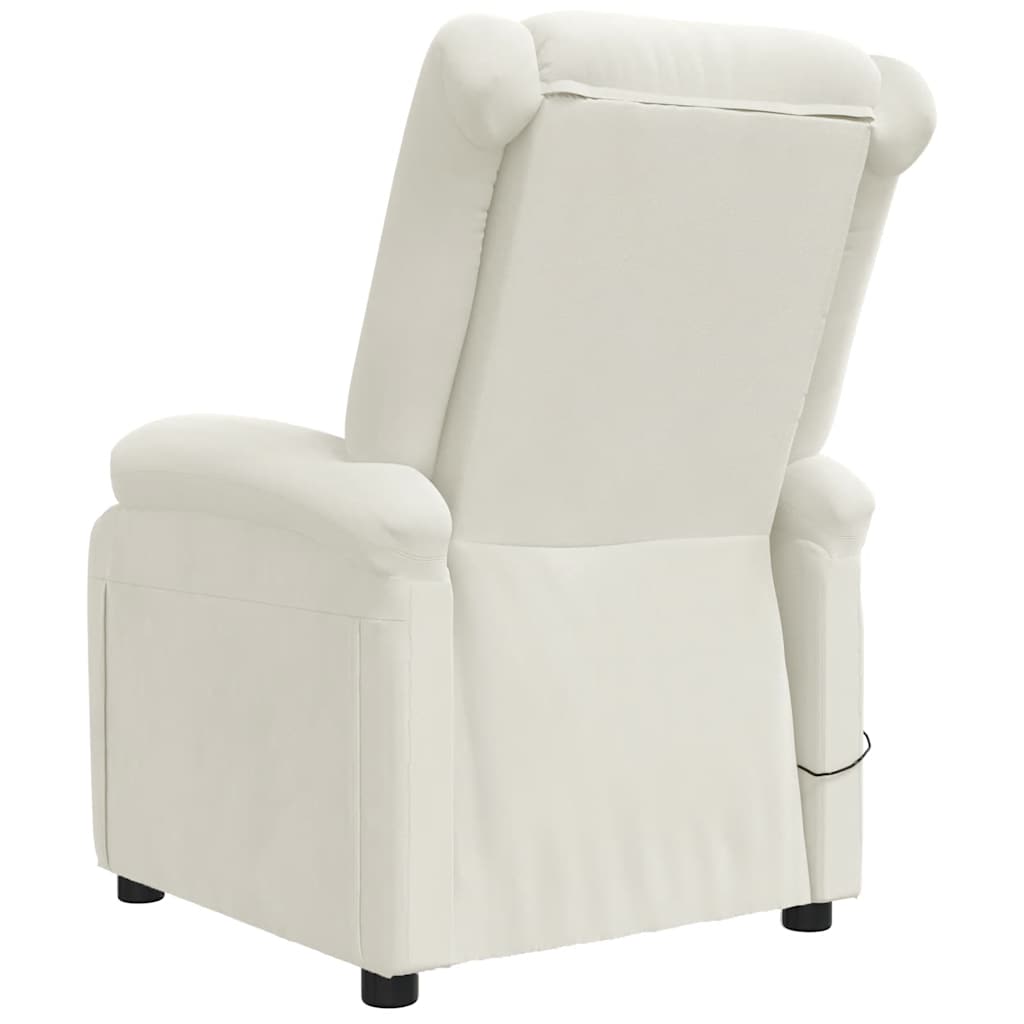 massagestol velour cremefarvet