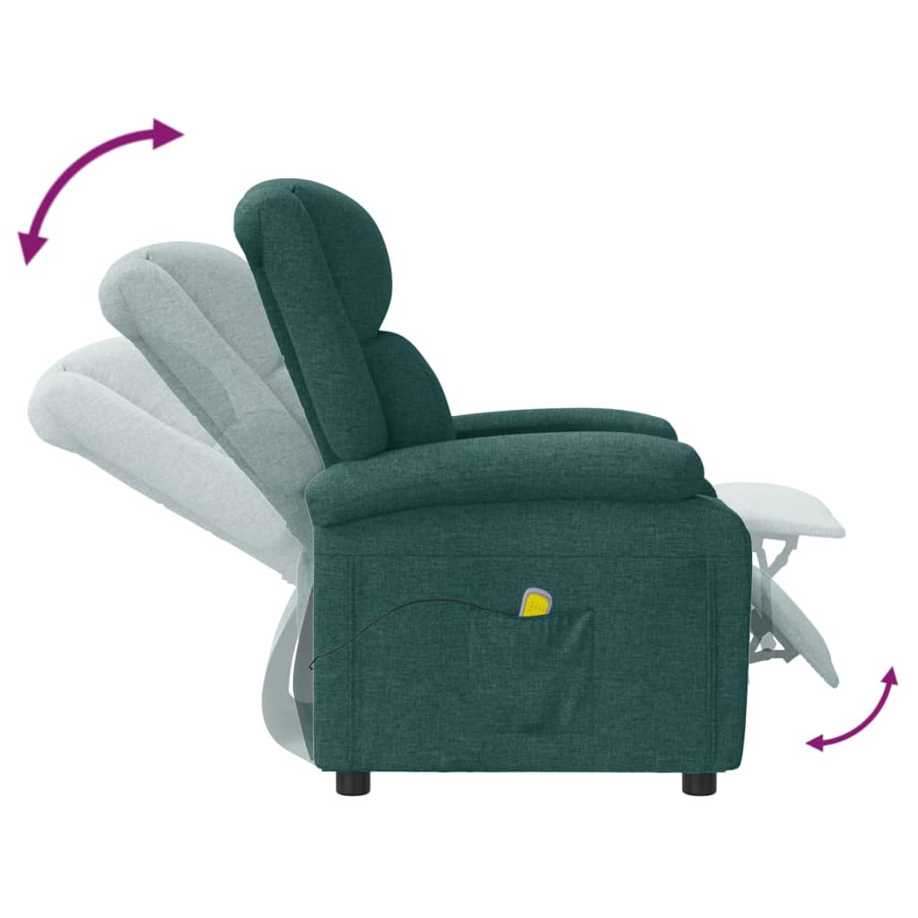 massagestol stof mørkegrøn