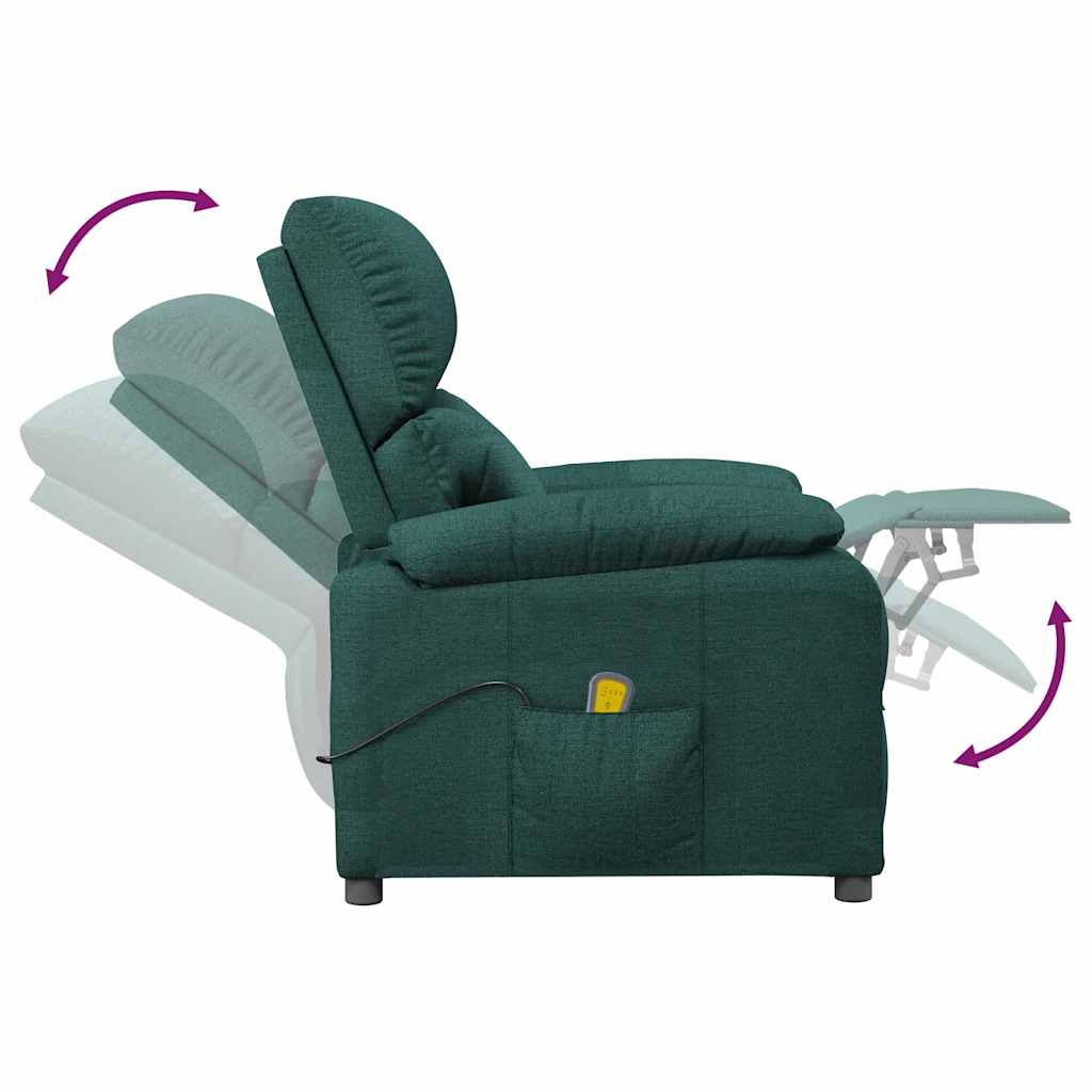 massagestol stof mørkegrøn