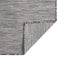 fladvævet udendørstæppe 80x250 cm brun og blå