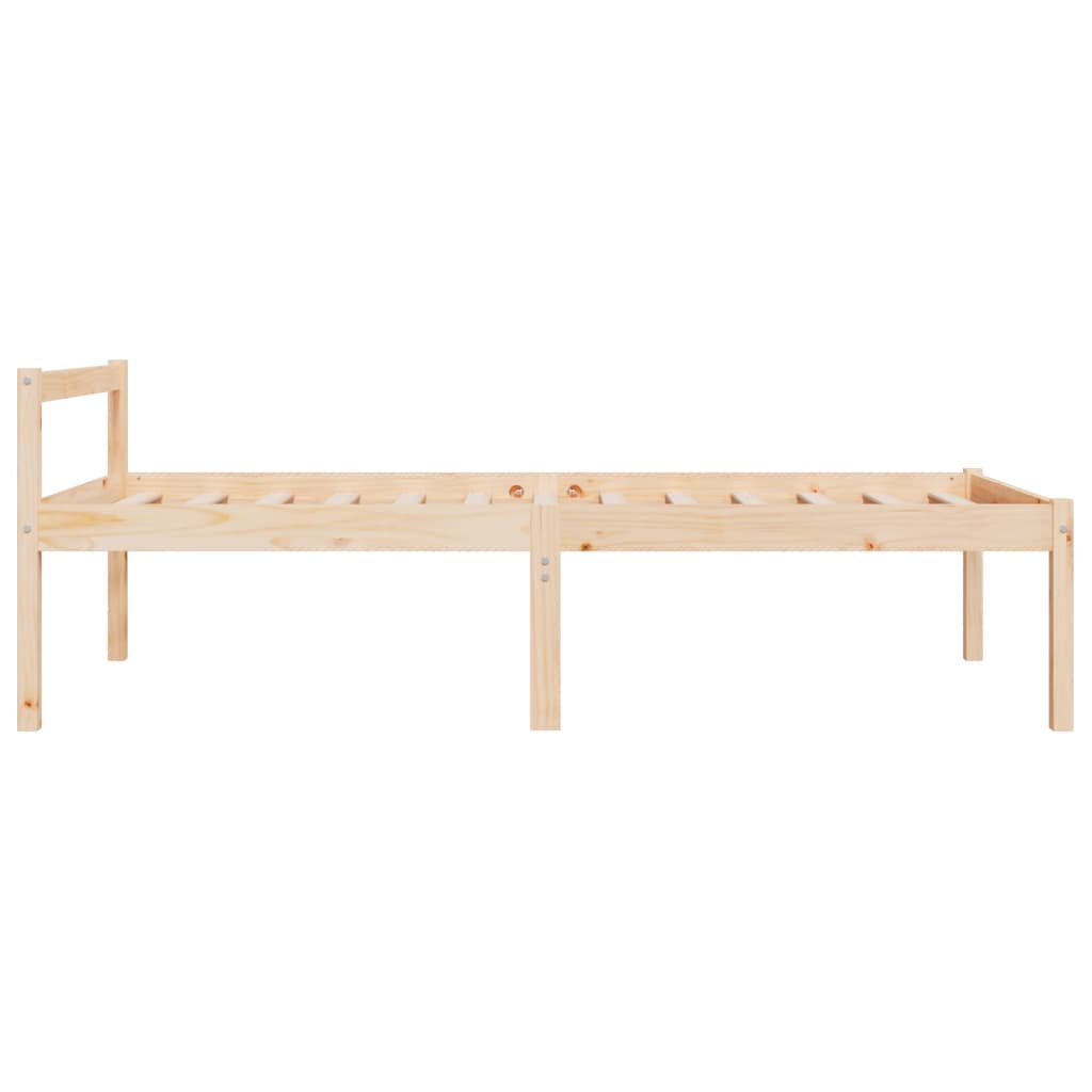 seniorseng enkeltseng 75x190 cm massivt fyrretræ