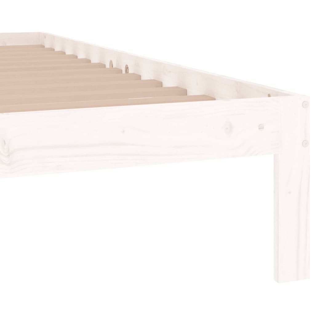 sengeramme 75x190 cm Small Single massivt træ hvid