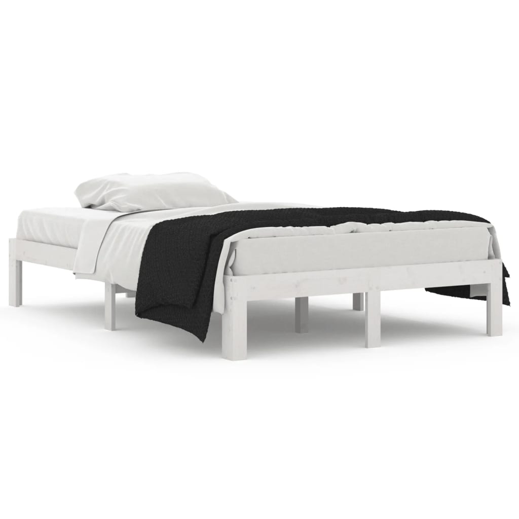 sengeramme 120x190 cm Small Double massivt træ hvid