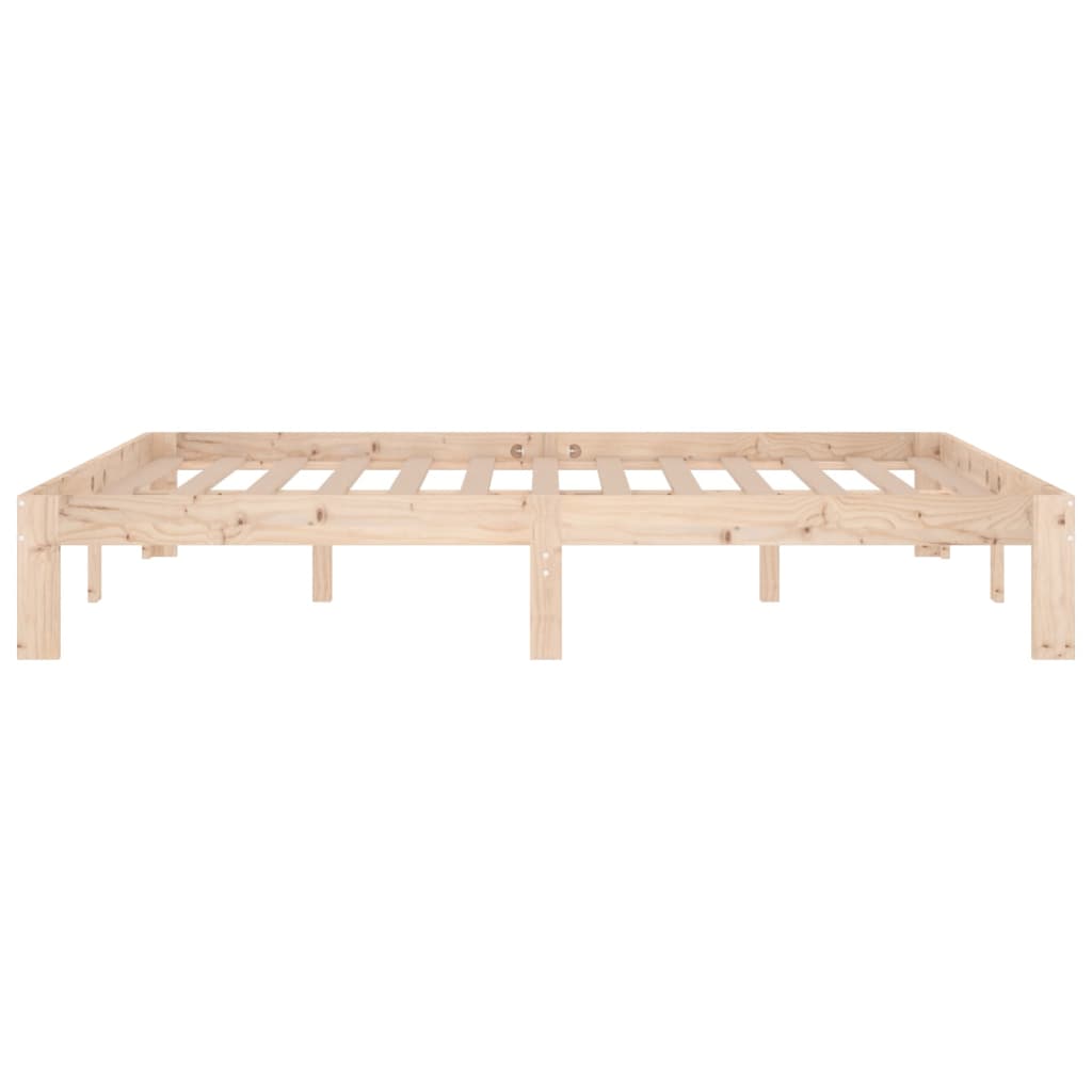 sengeramme 140x190 cm massivt fyrretræ